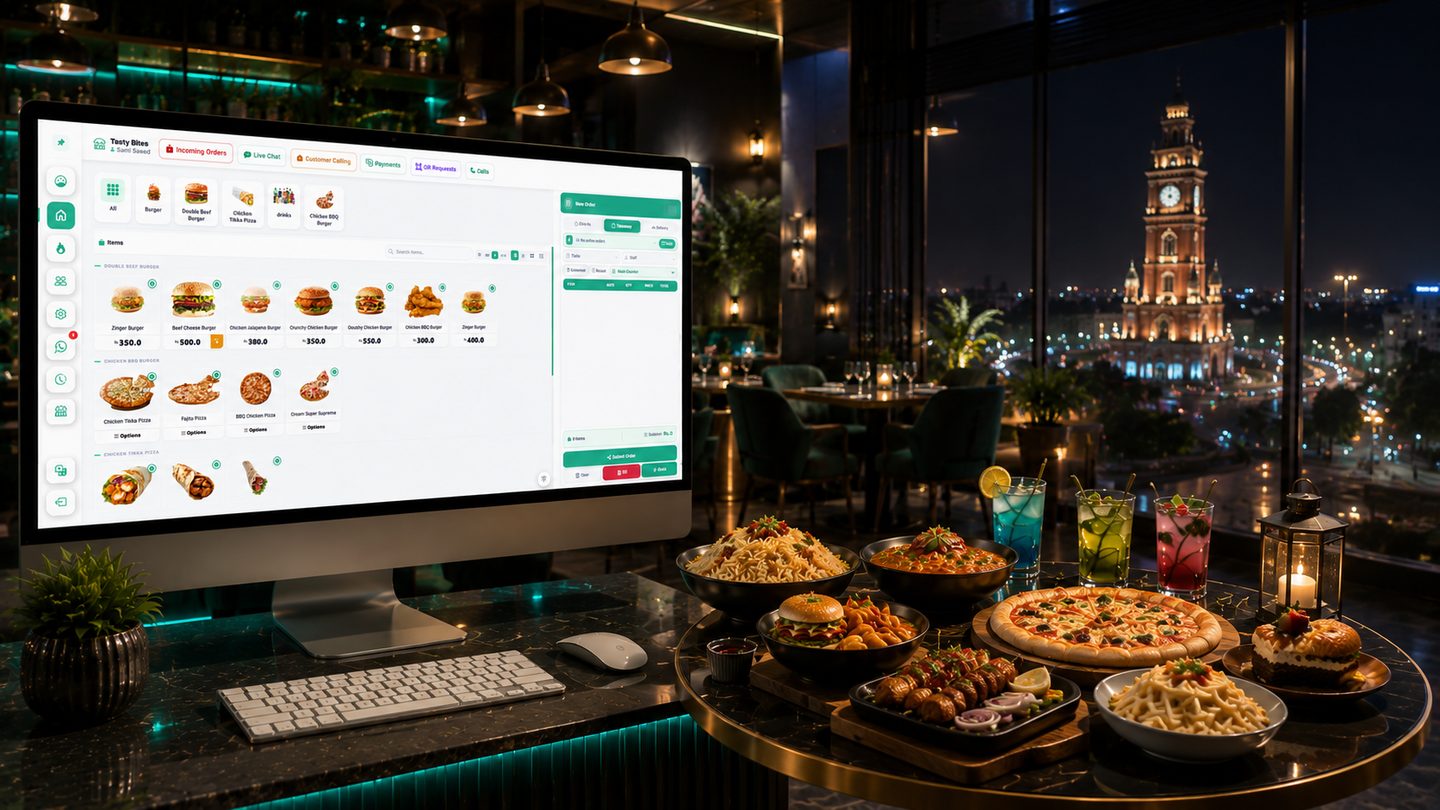 Restozay POS system in a Faisalabad restaurant