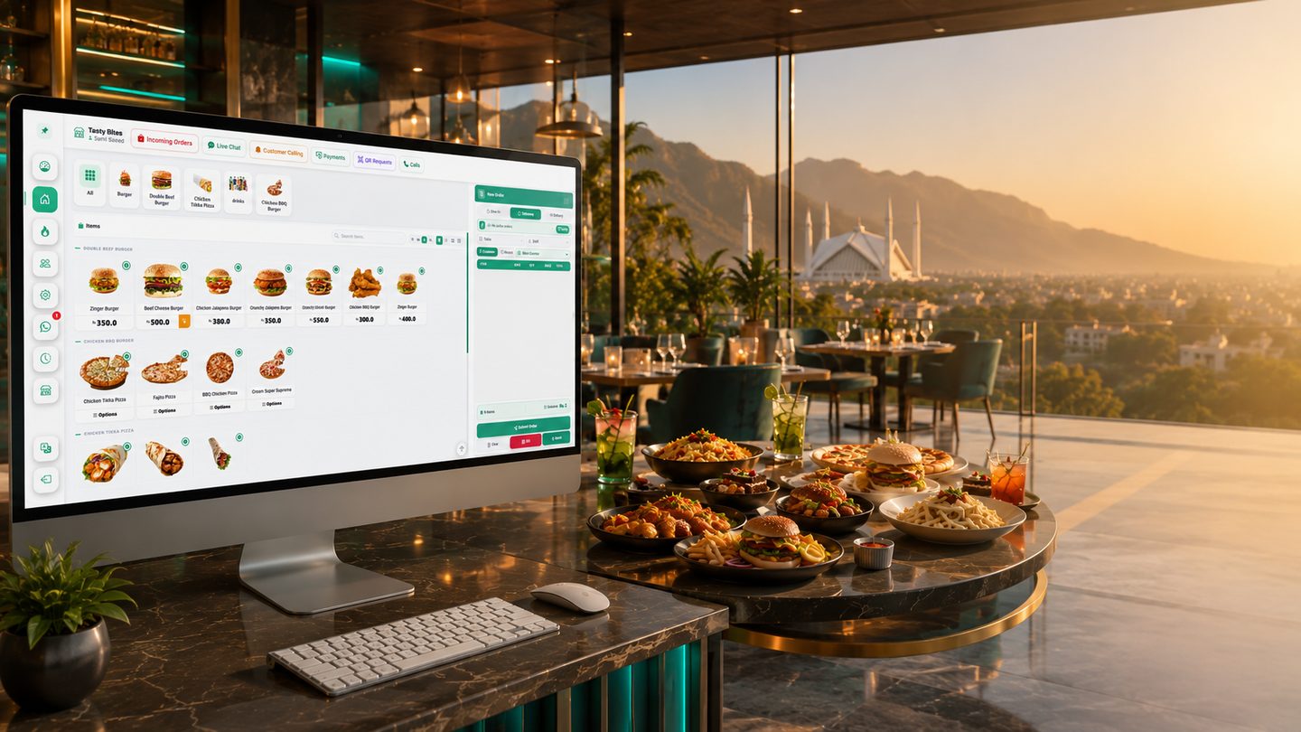 Restozay POS system in a Islamabad restaurant